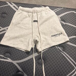 Fear of God Essentials Light Gray Athletic Shorts